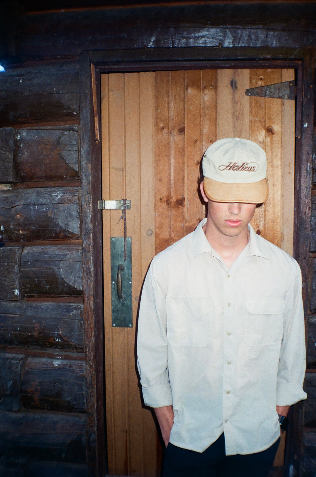 Vintage Leather Bill Hat