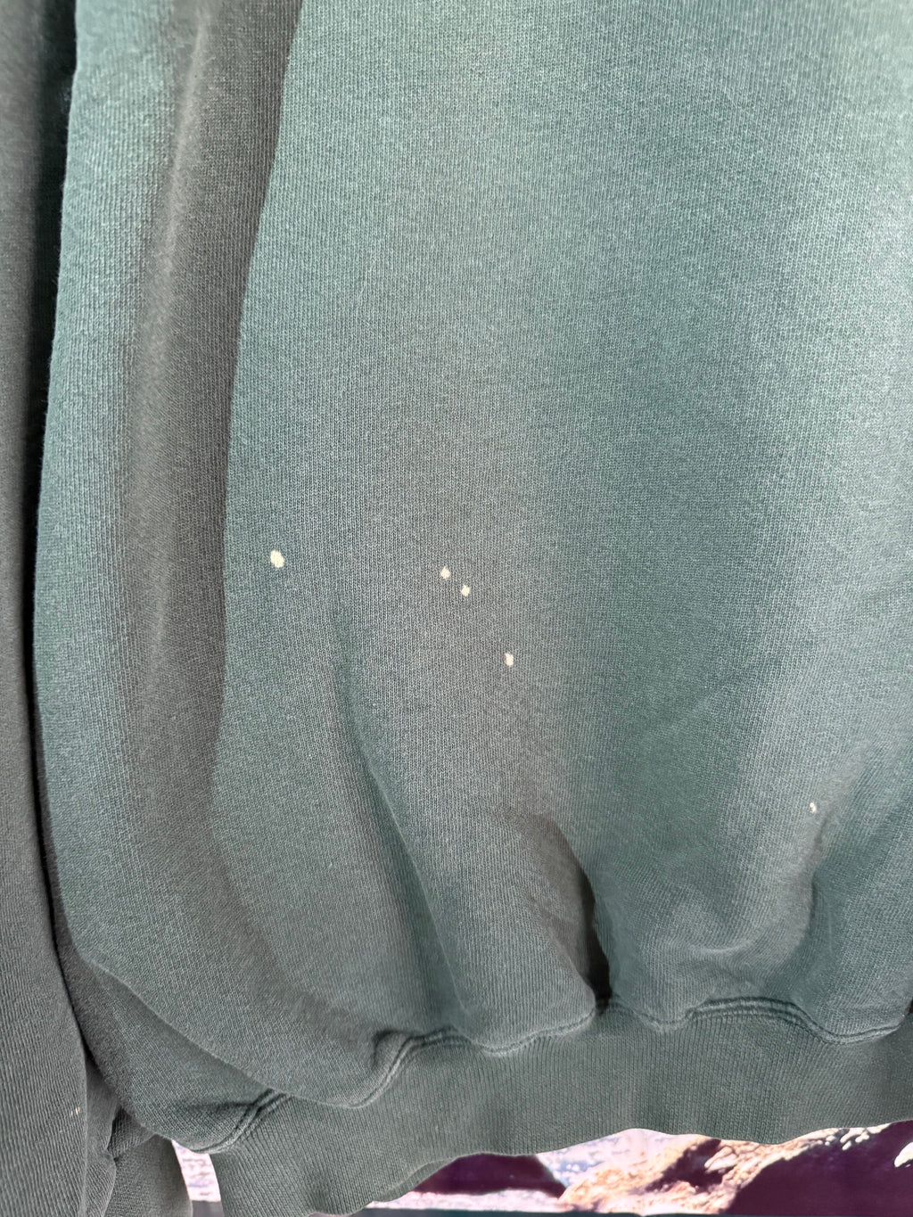 Vintage Green Mockneck Sweatshirt