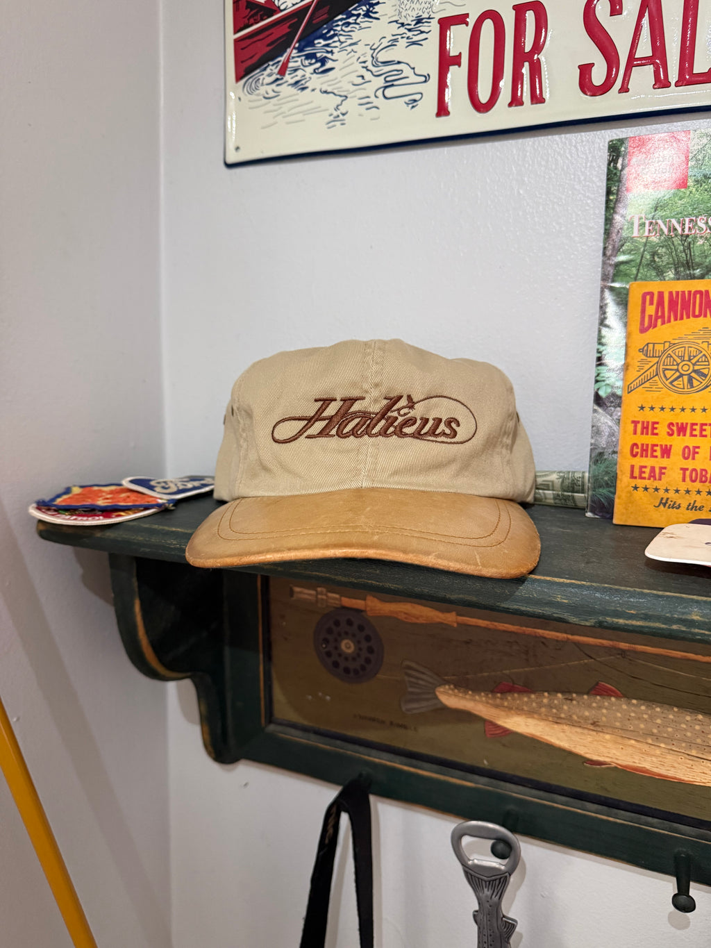 Vintage Leather Bill Hat